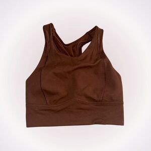 Lululemon brown high neck sports bra | Sz 4